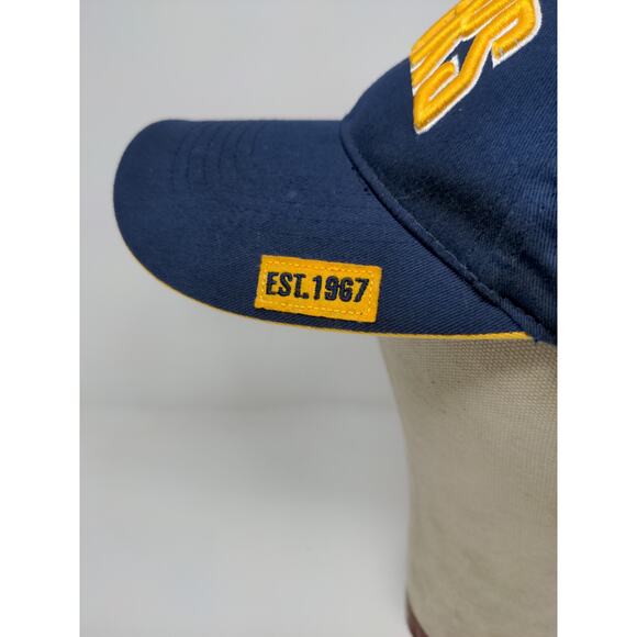 NBA Brand Indiana Pacers Slideback Hat Embroidered Logo Blue Yellow OSFM - Picture 6 of 11